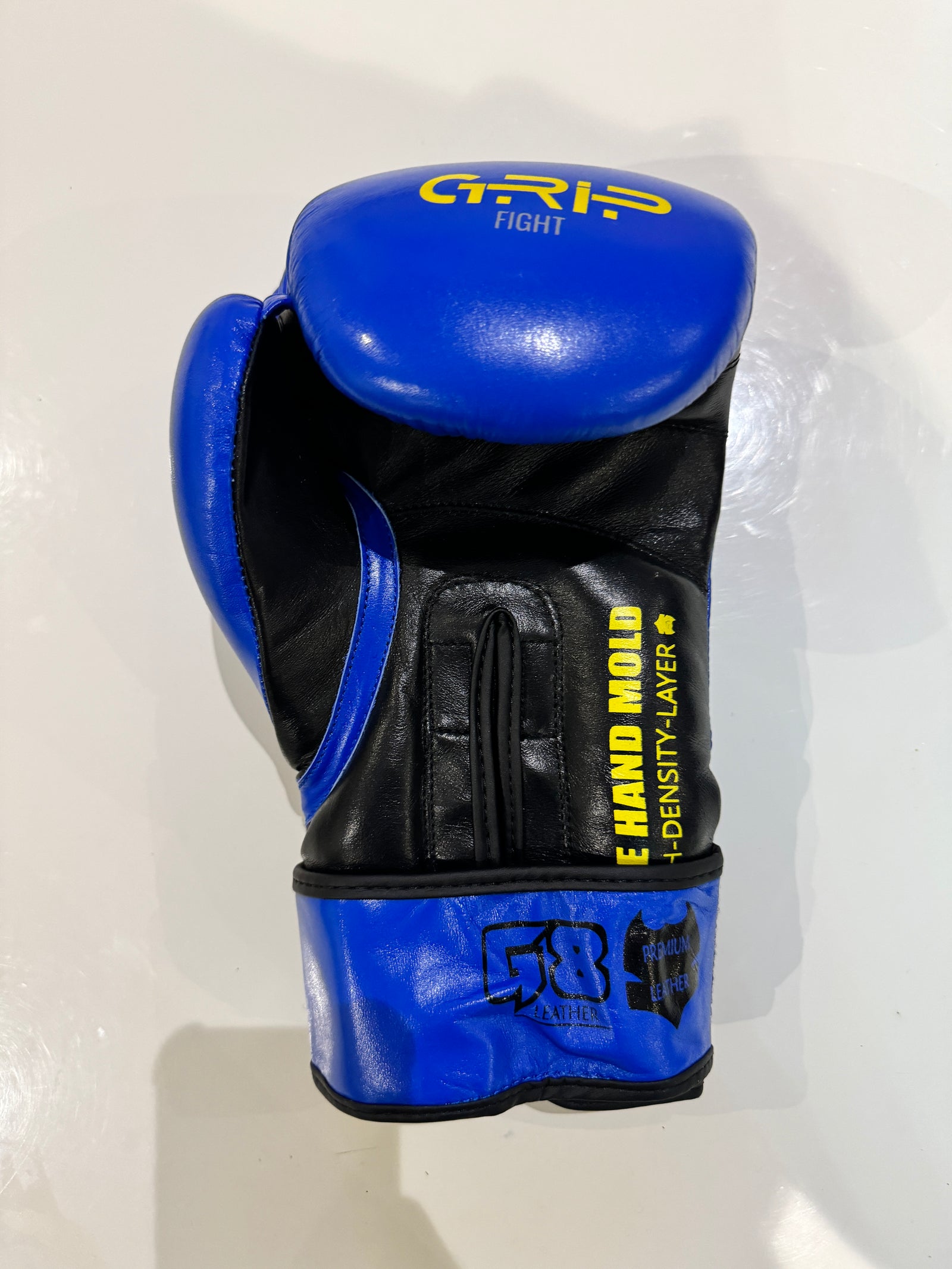 Grip Boxing Gloves | G8 Genuine Cowhide Leather Pro | Blue