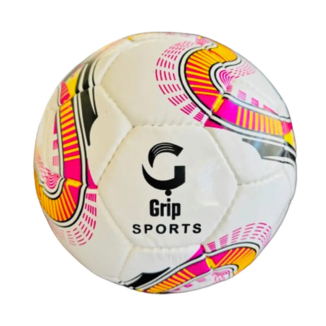 Grip Row Soccer Ball | Hand Stitched | Premium Match Quality | Pink