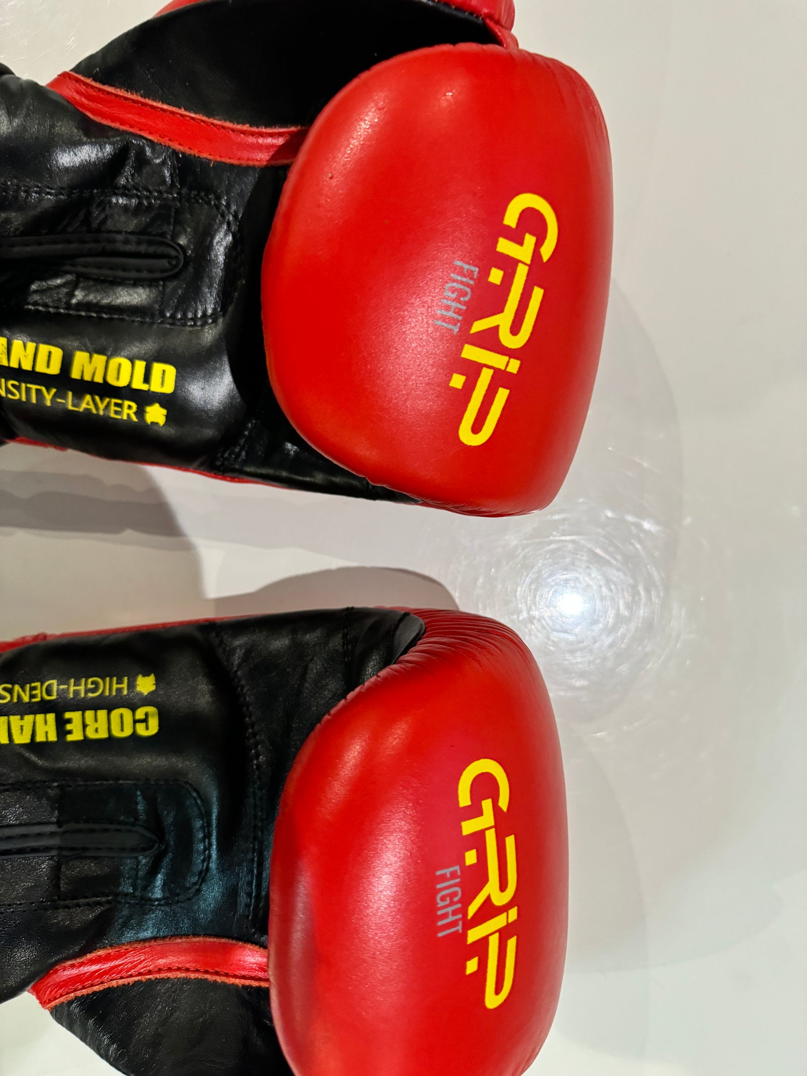 Grip Boxing Gloves | G8 Genuine Cowhide Leather Pro | Red