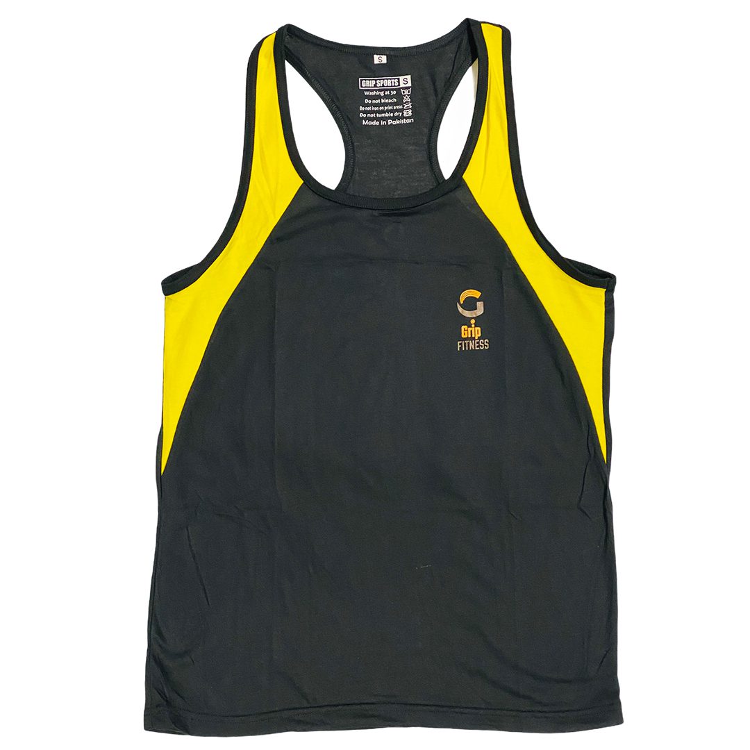 Grip FS Men Gym Singlet | Yellow