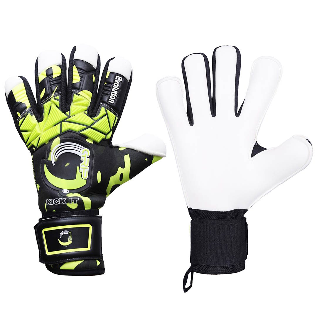 Grip Goal Keeper Glove Evolution | Gripping One | Camo-Lime-Black