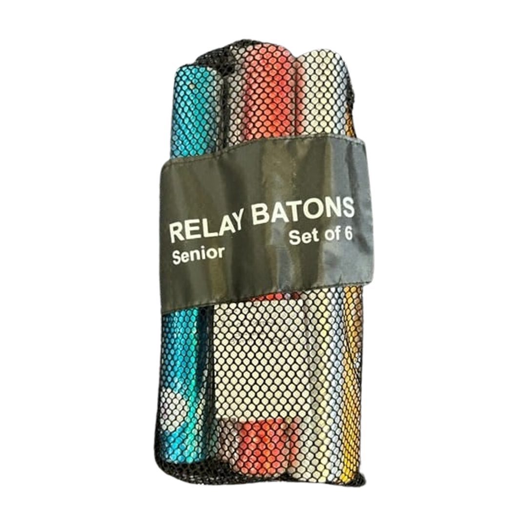 Grip Relay Batons Aluminium - Senior (Set Of 6)