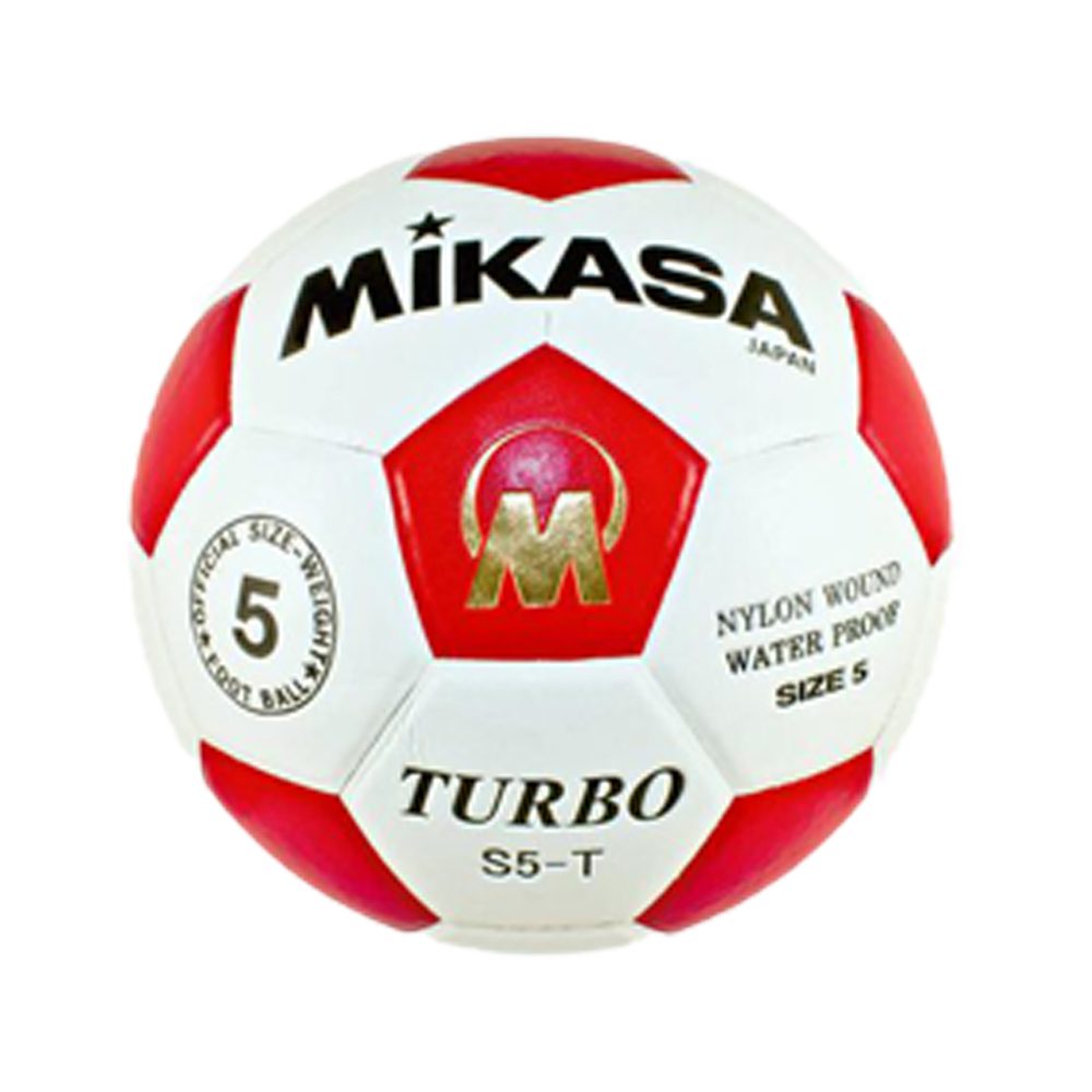 Mikasa Turbo Soccer Ball | White / Red