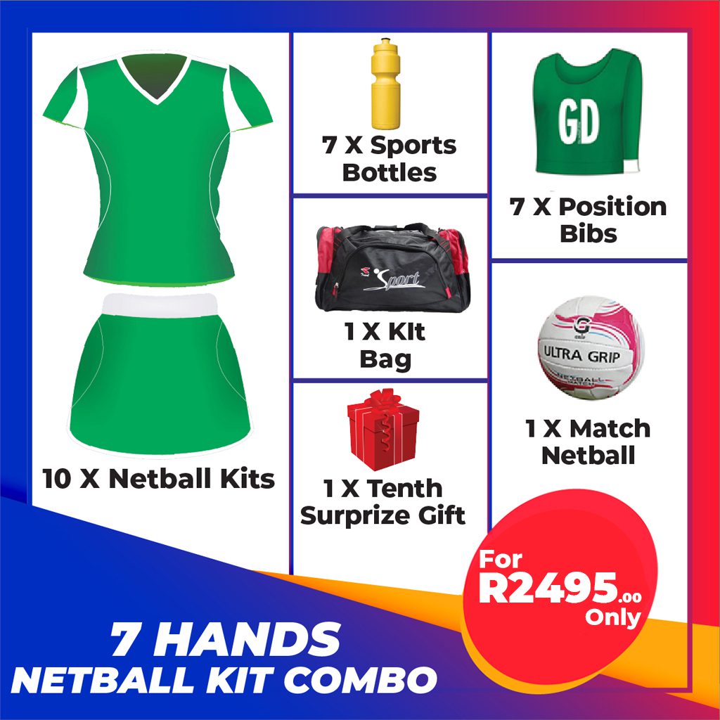 7 Hands Netball Combo Kit with a Surprise Gift
