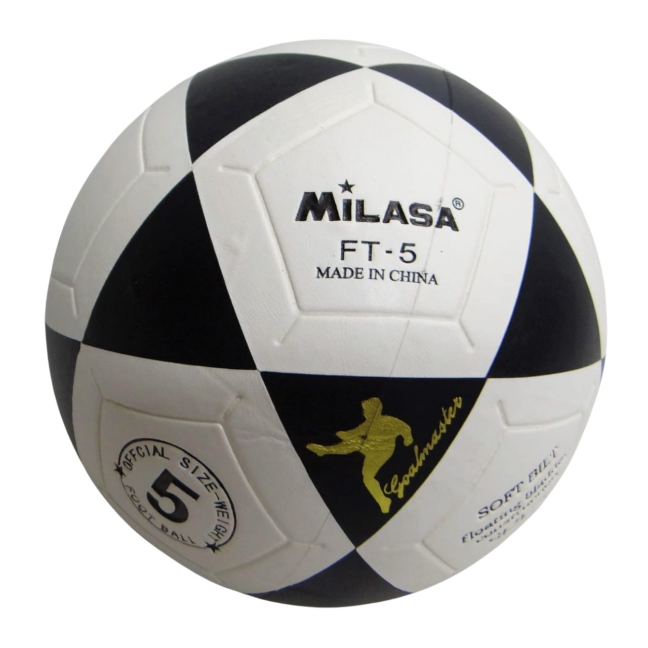Milasa Soccer Ball | Moulded Ball | Black