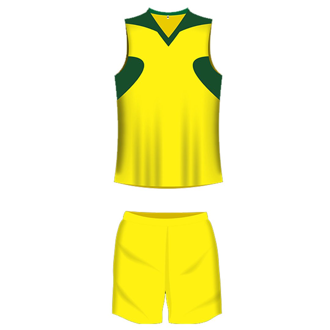 Grip Volleyball / Basketball Kit | 10 Top + 10 Shorts | Yellow