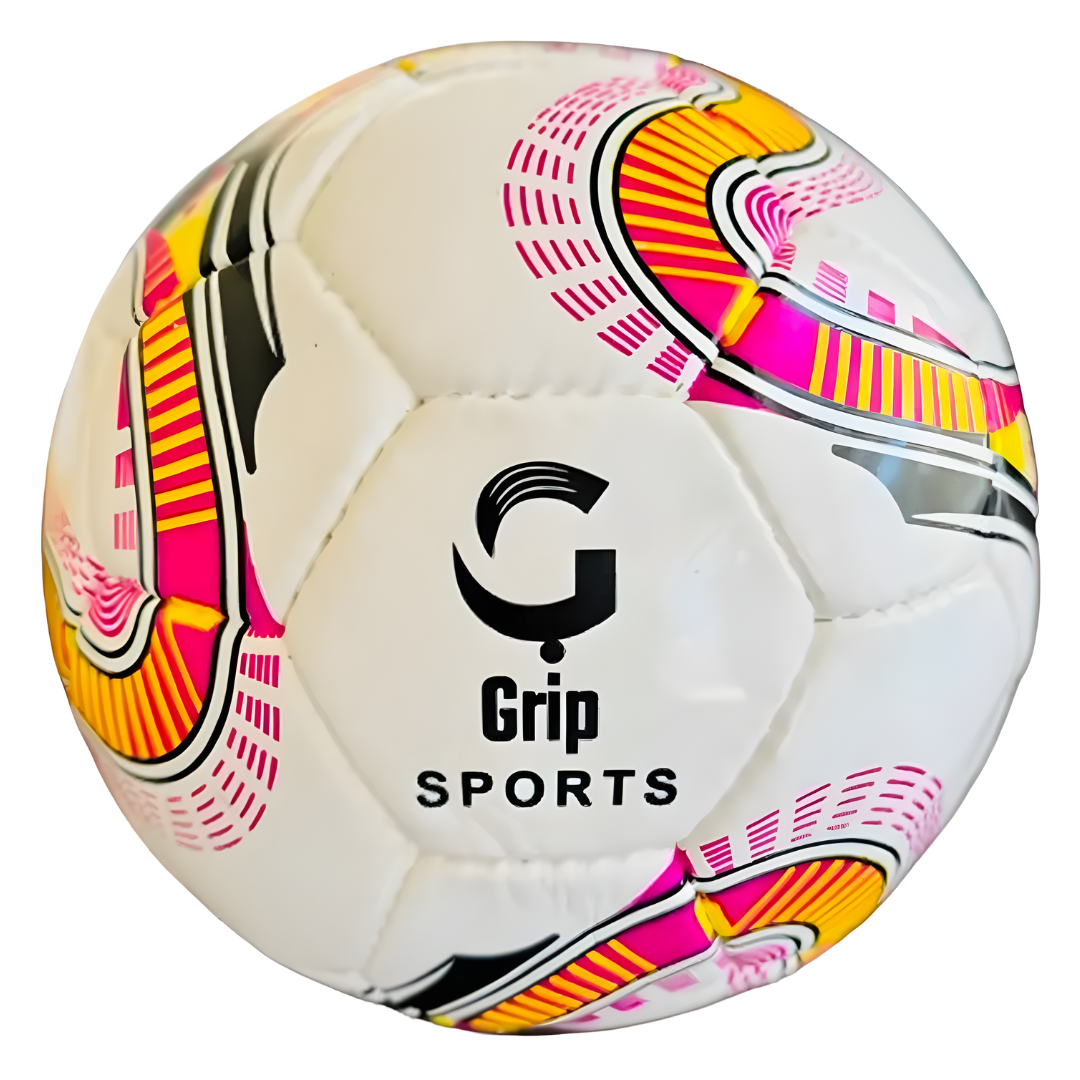 Grip Row Soccer Ball | Hand Stitched | Premium Match Quality | Pink
