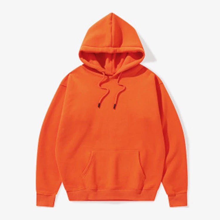 HLY | Three Layers Hoodies | 50% Cotton 50% Pure Poly Fabric | Orange