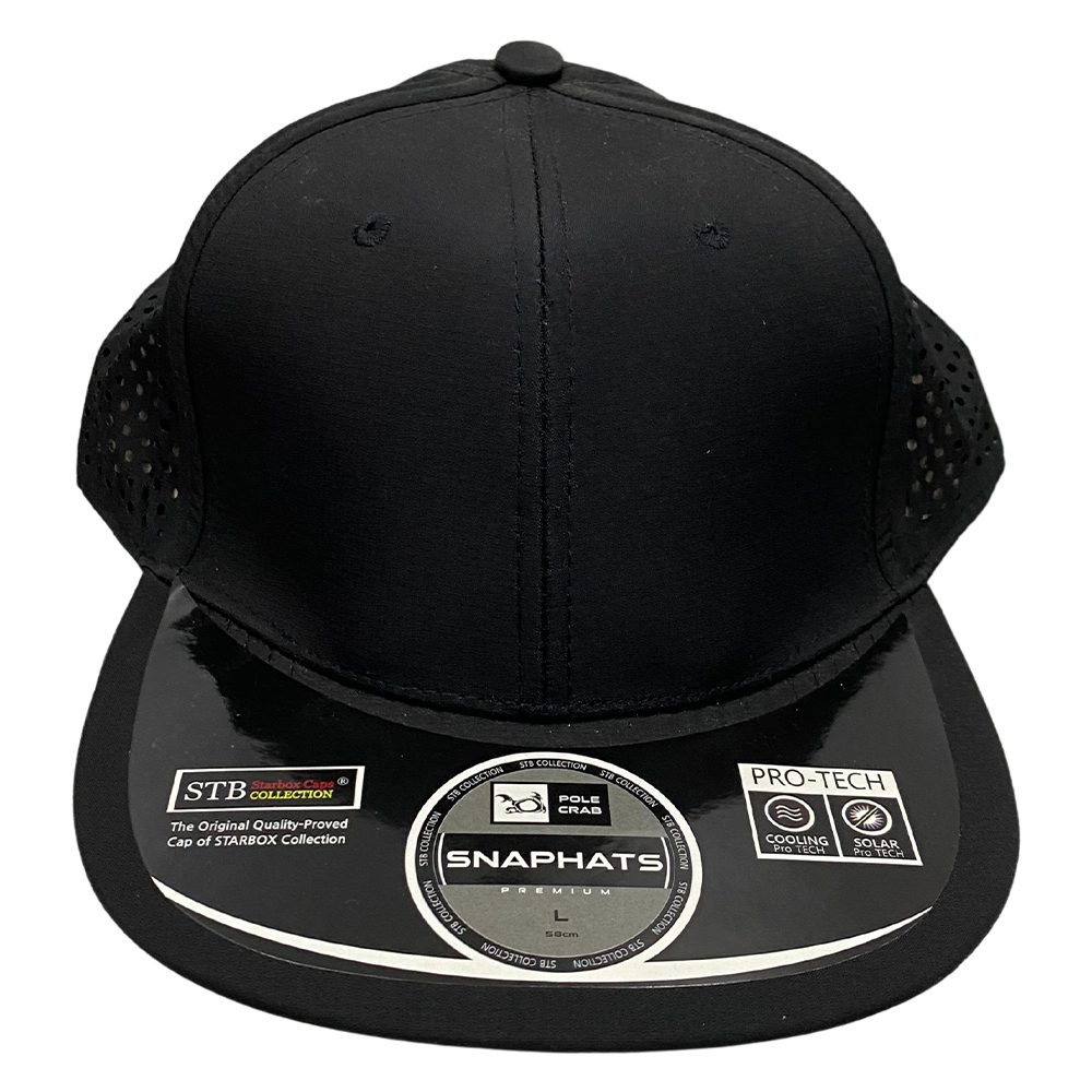 Flat Cap with Hole | Black
