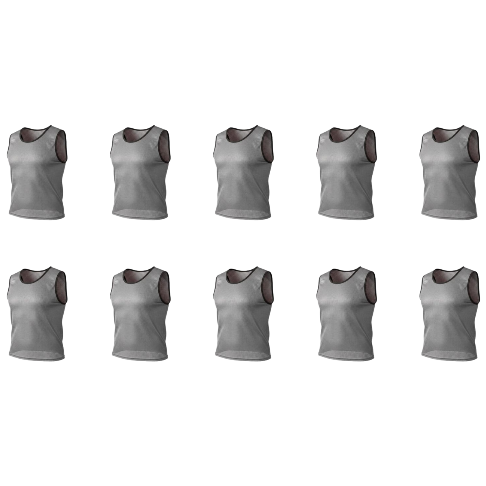 Grip Close End Bibs | Set of 10 | Grey