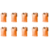 Grip Close End Bibs | Set of 10 | Orange
