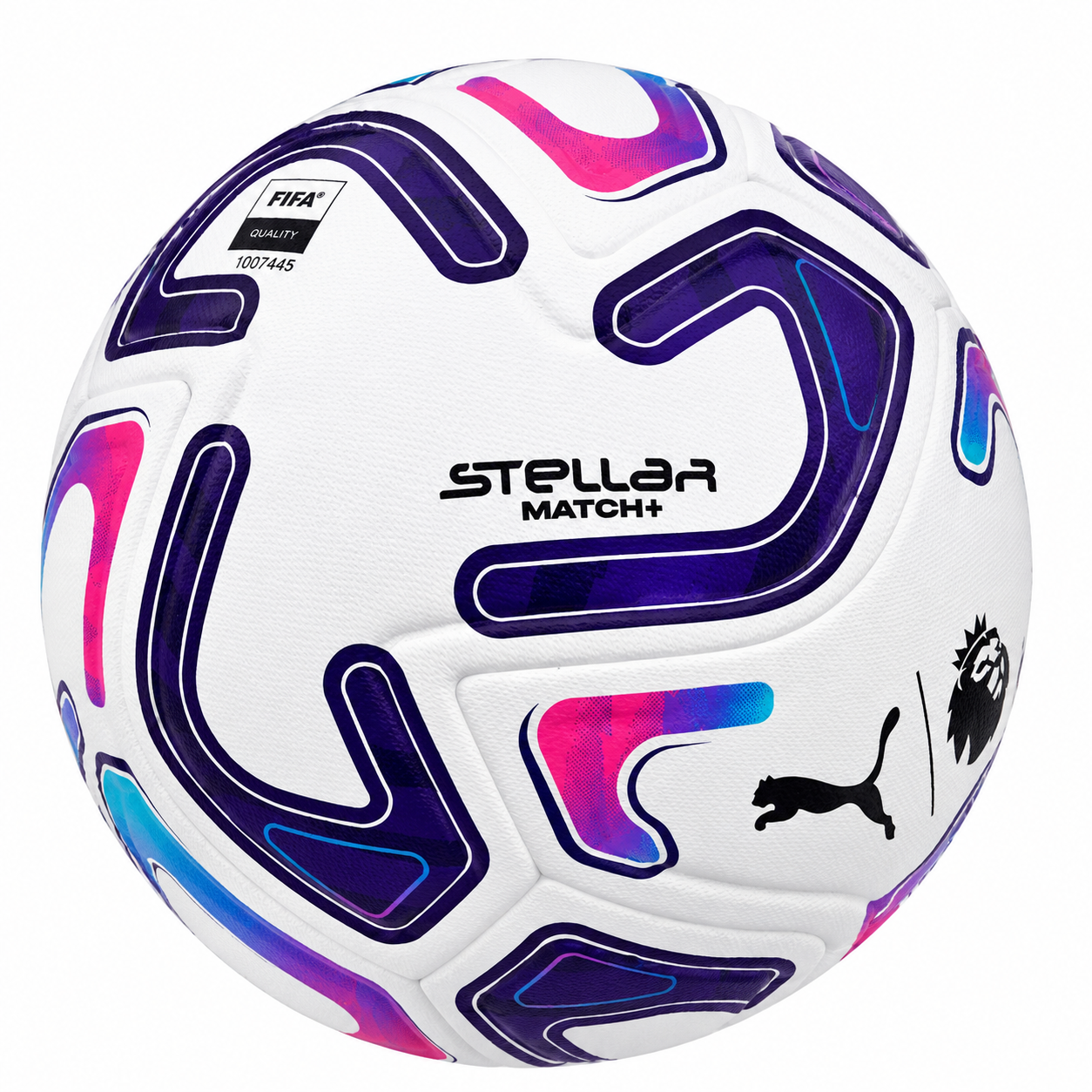 Puma Stellar Match+ Football – White, Purple & Pink
