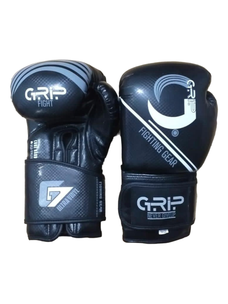 Grip FS Boxing Gloves | G7 Supreme Vinyal | Black