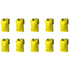 Grip Close End Bibs | Set of 10 | Yellow