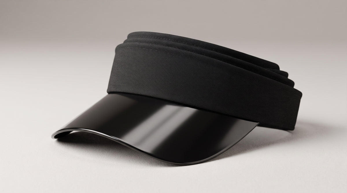 Multi-Layer Stackable Sun Visor Cap with Transparent Smoke Shield