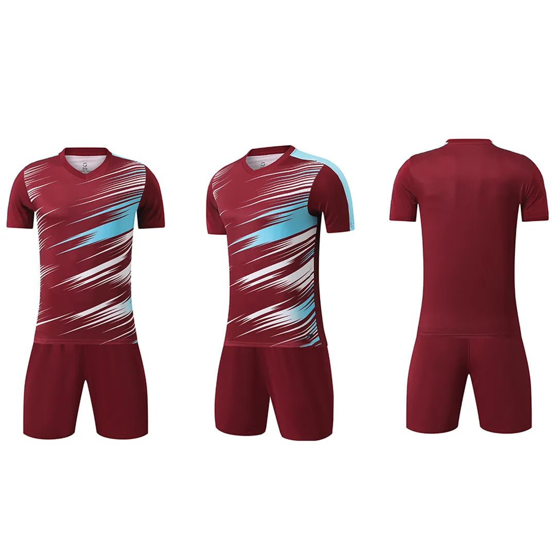 Grip Rainbow Sublimation | Soccer Kit | Maroon/blue| Senior