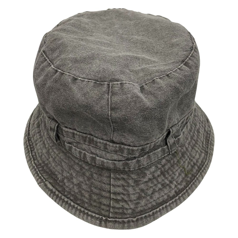 Stone Washed Bucket Hat | Grey
