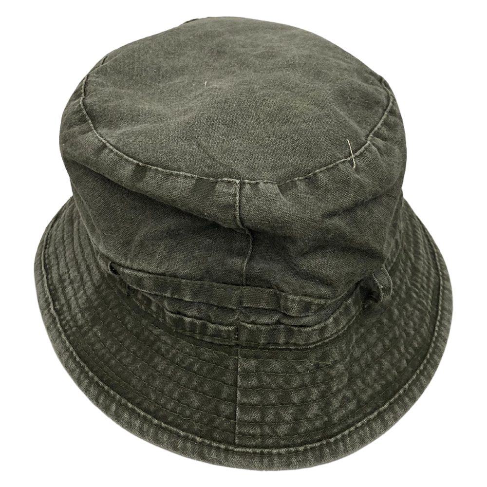 Stone Washed Bucket Hat | Black
