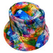Colored Floppy Bucket Hat | Rainbow Splash