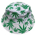 Colored Floppy Bucket Hat | White/Green