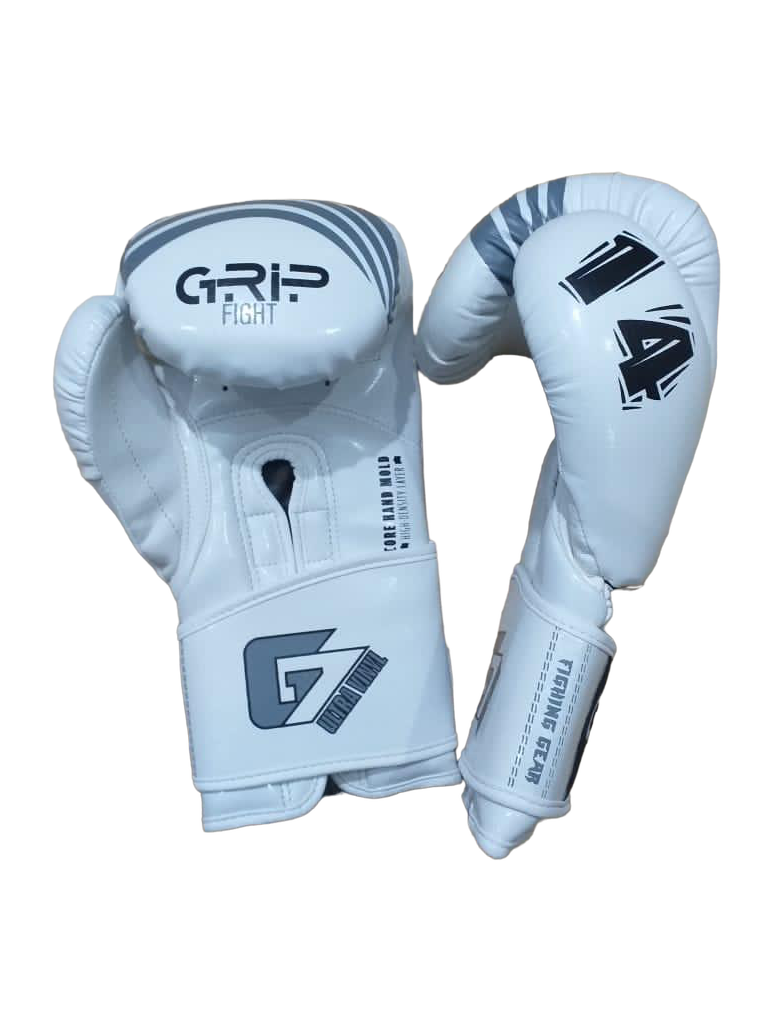 Grip FS Boxing Gloves | G7 Supreme Vinyal | White