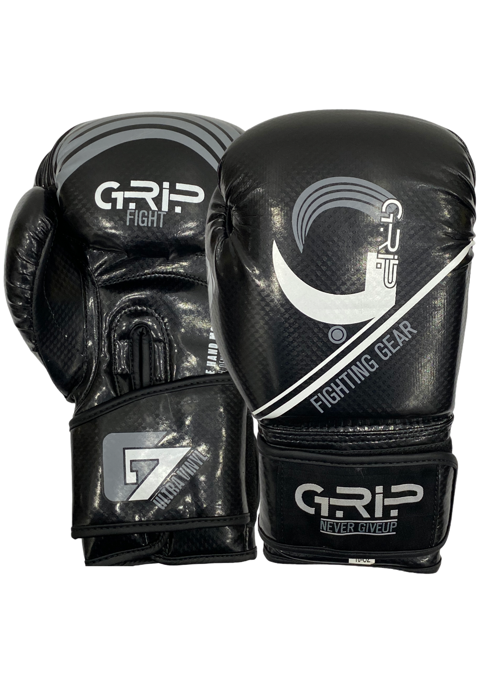Grip FS Boxing Gloves | G7 Supreme Vinyal | Black