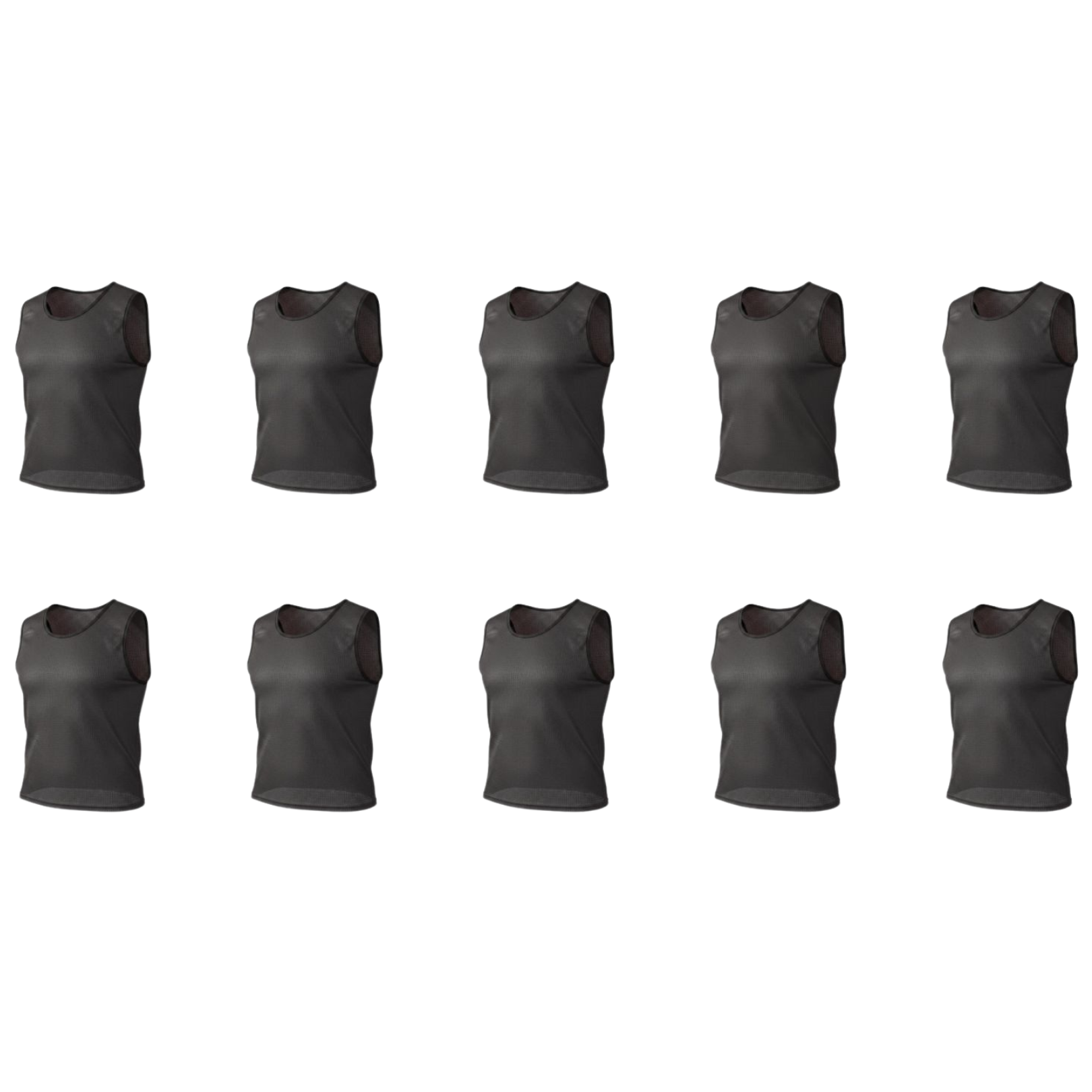 Grip Close End Bibs | Set of 10 | Black