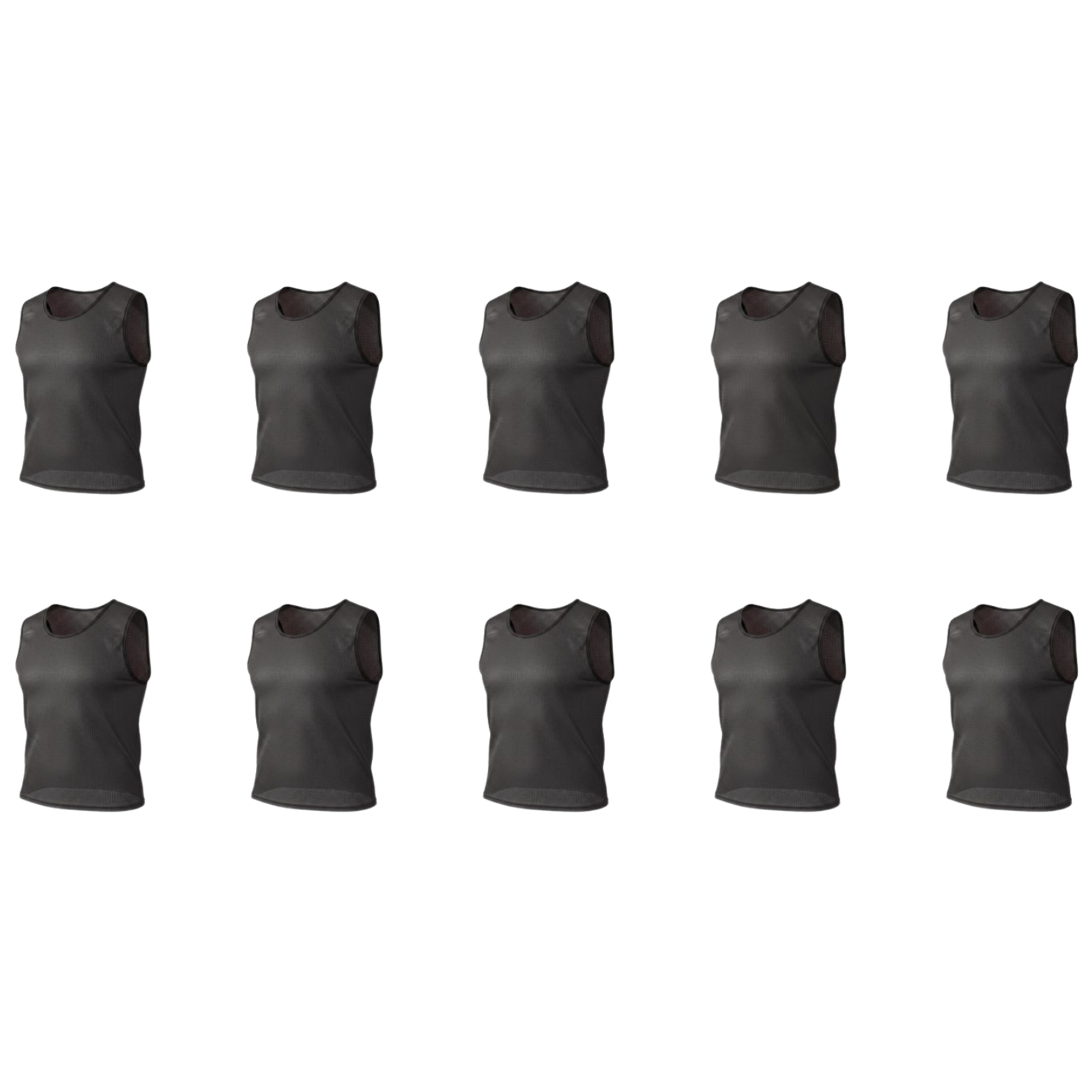 Grip Close End Bibs | Set of 10 | Black