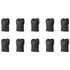 Grip Close End Bibs | Set of 10 | Black