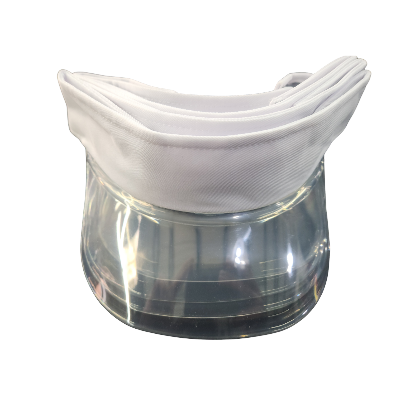 Multi-Layer Stackable Sun Visor Cap with Transparent Smoke Shield