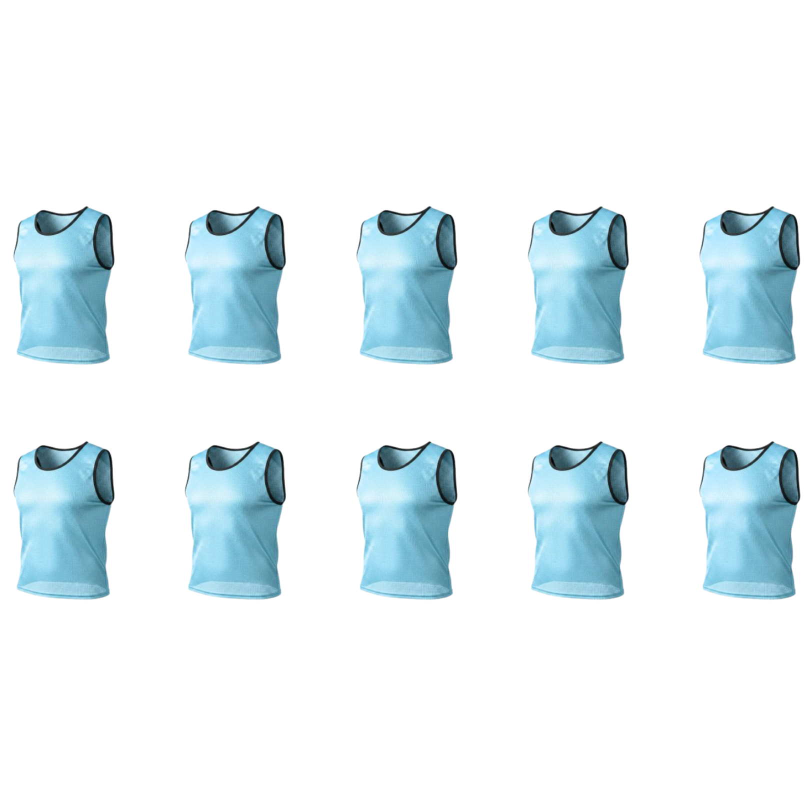 Grip Close End Bibs | Set of 10 | Sky Blue