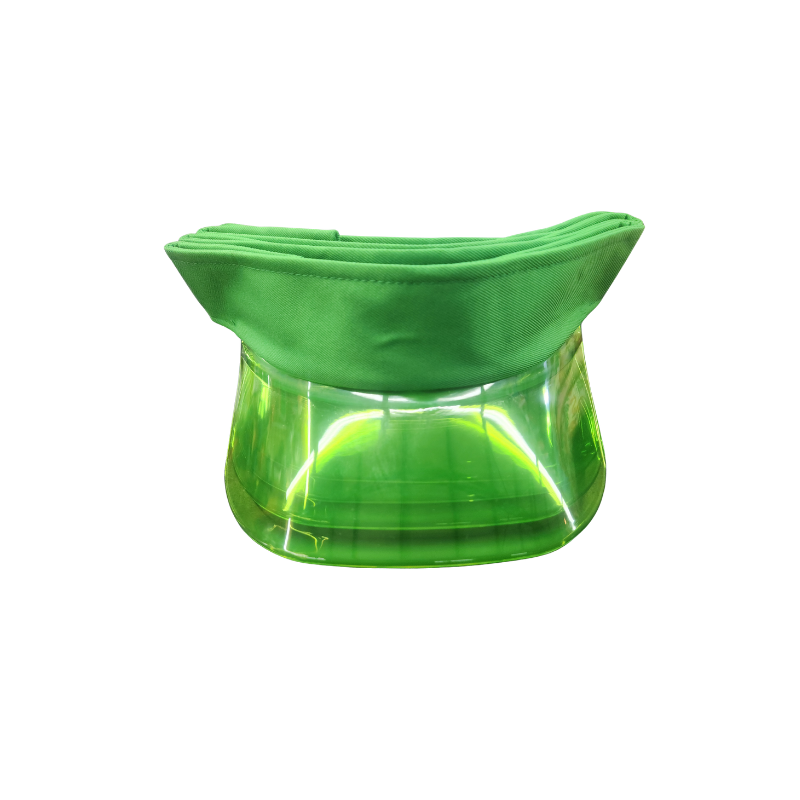 Multi-Layer Stackable Sun Visor Cap with Transparent Smoke Shield