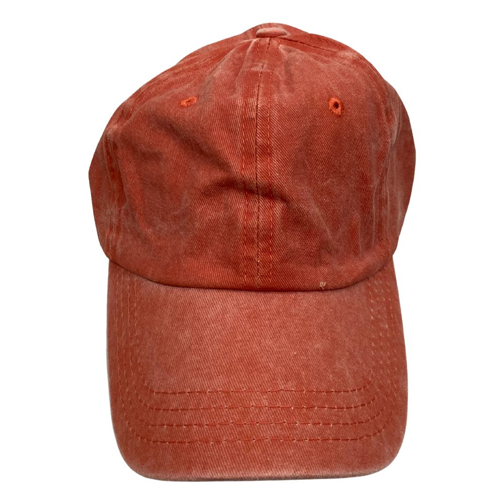 Stone Washed Cap | Peach