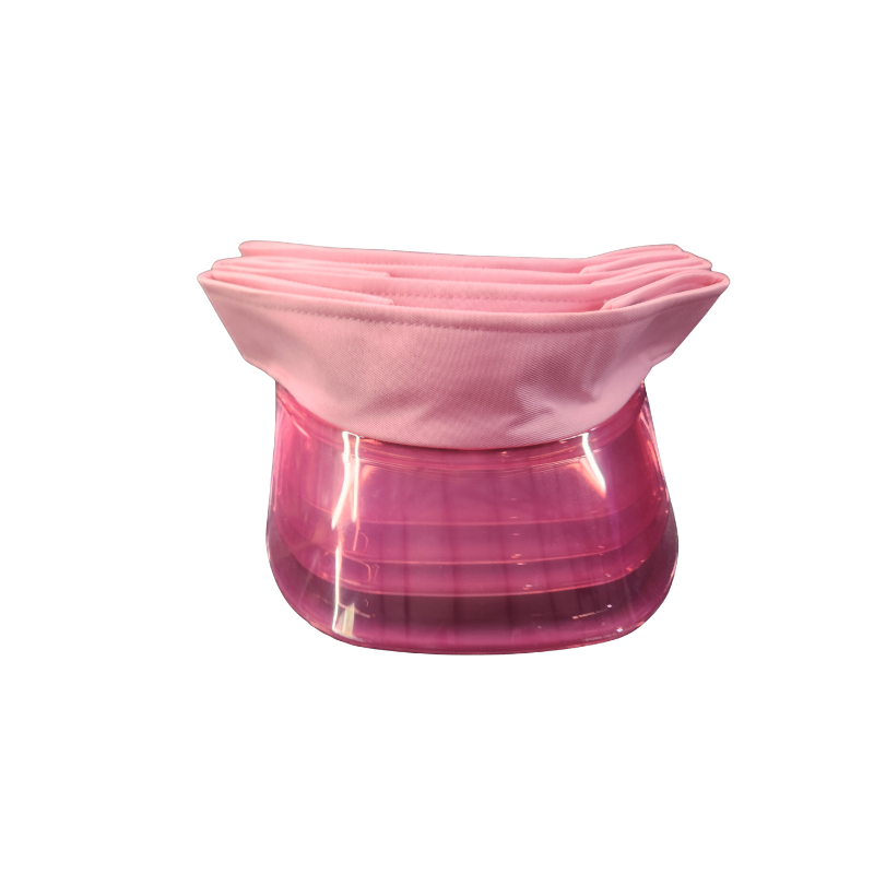 Multi-Layer Stackable Sun Visor Cap with Transparent Smoke Shield