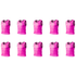 Grip Close End Bibs | Set of 10 | Pink
