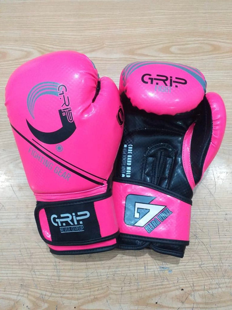 Grip FS Boxing Gloves | G7 Gee Girl Ultra Vinyl | Pink