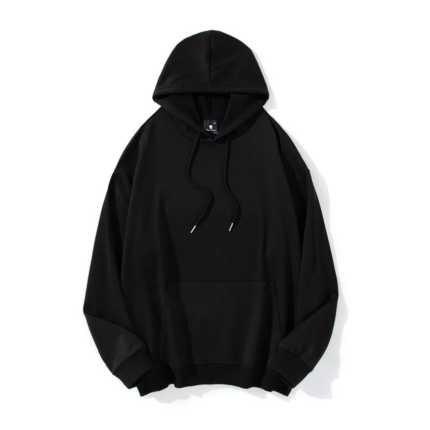 HLY | Three Layers Hoodies | 50% Cotton 50% Pure Poly Fabric | Black