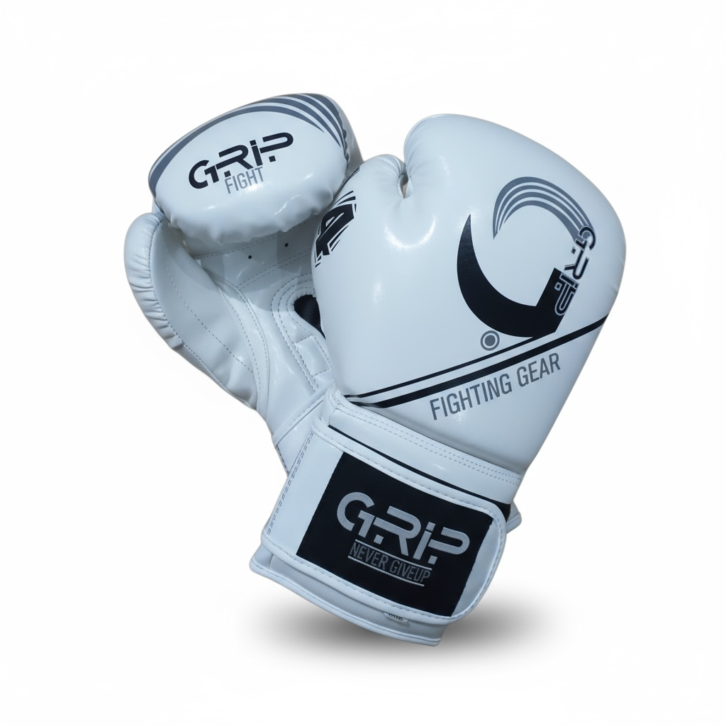 Grip FS Boxing Gloves | G7 Supreme Vinyal | White