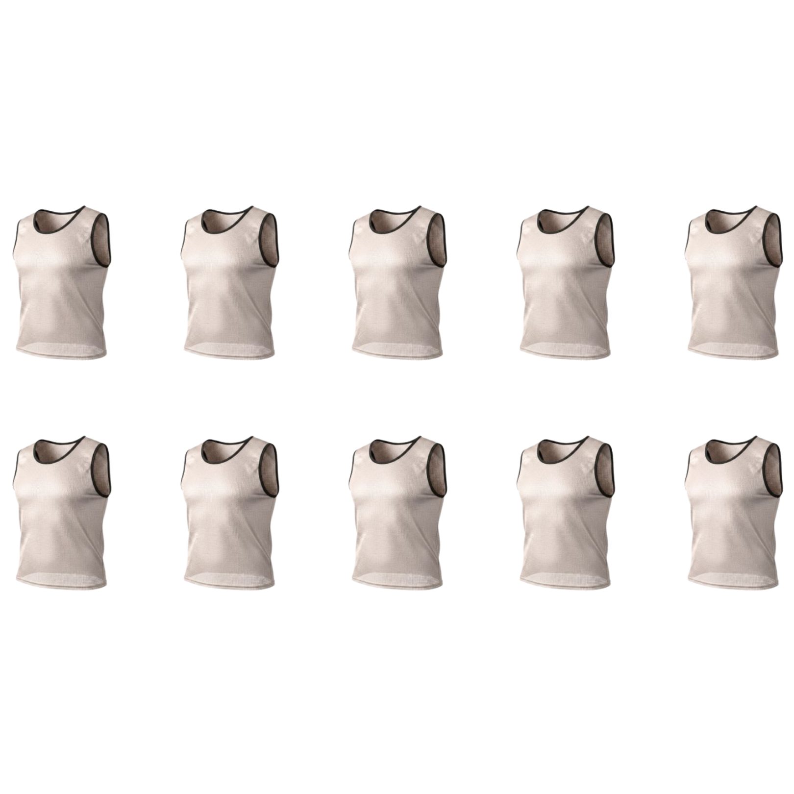 Grip Close End Bibs | Set of 10 | White