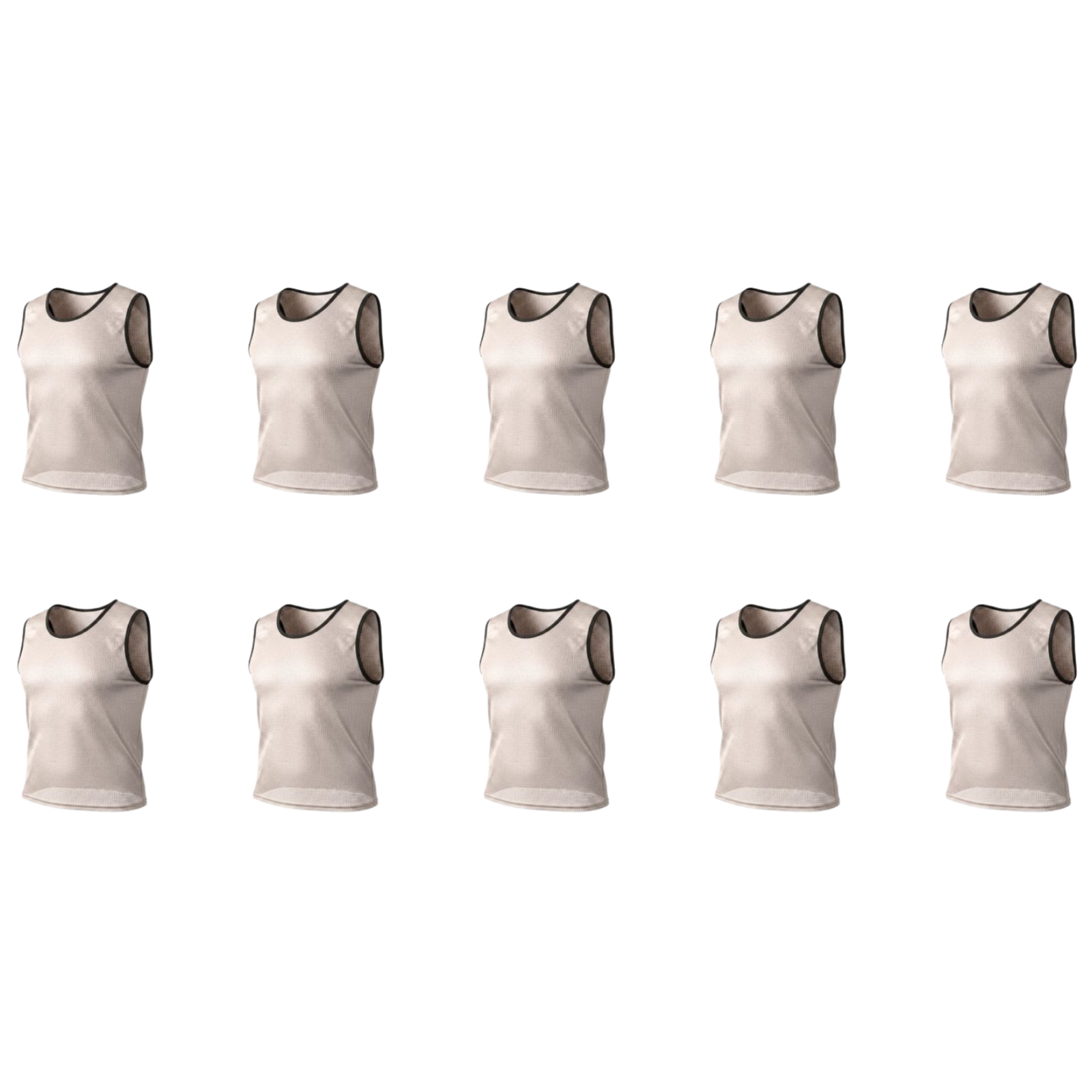 Grip Close End Bibs | Set of 10 | White