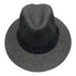 Small Panama Hat | Grey with Black ribbon