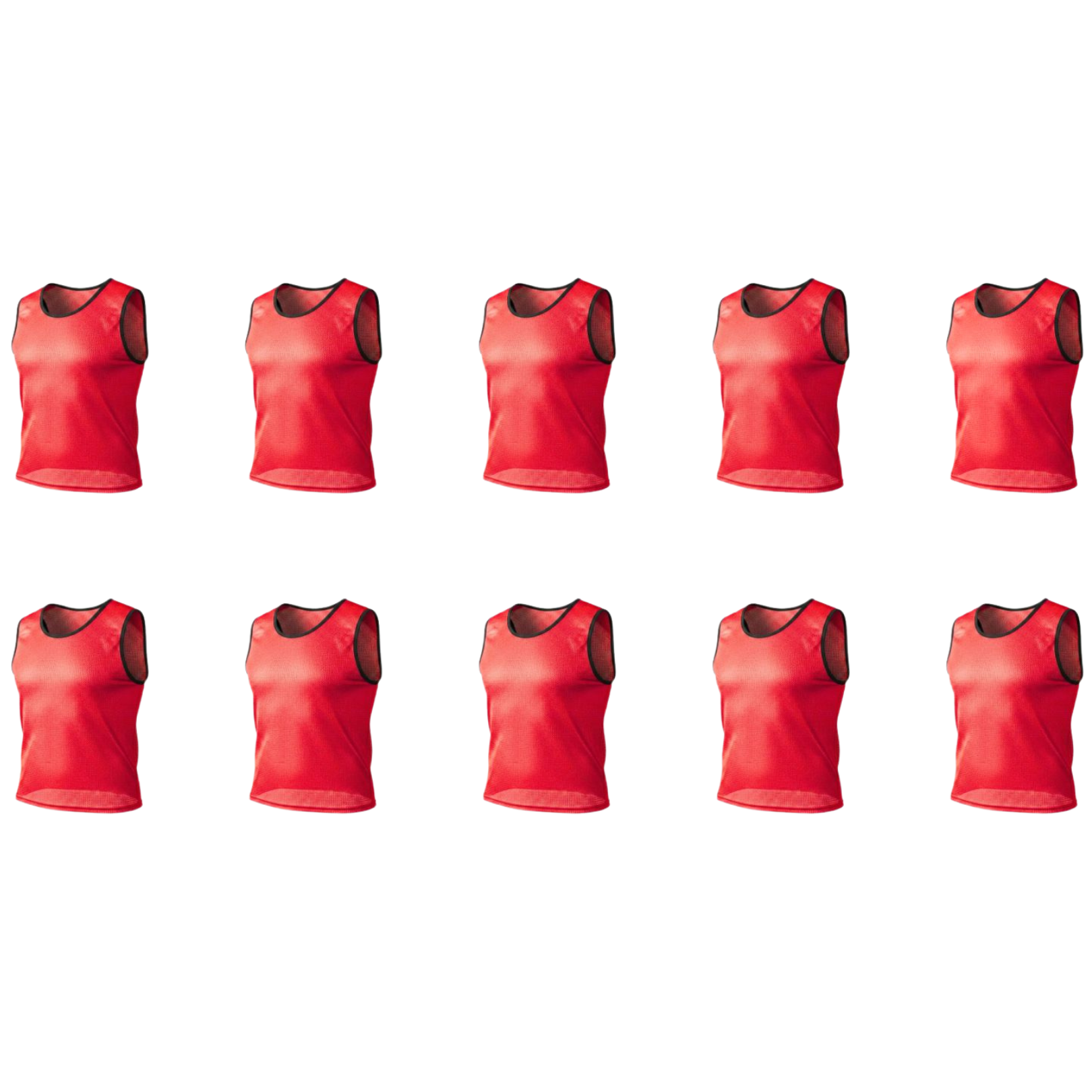 Grip Close End Bibs | Set of 10 | Red