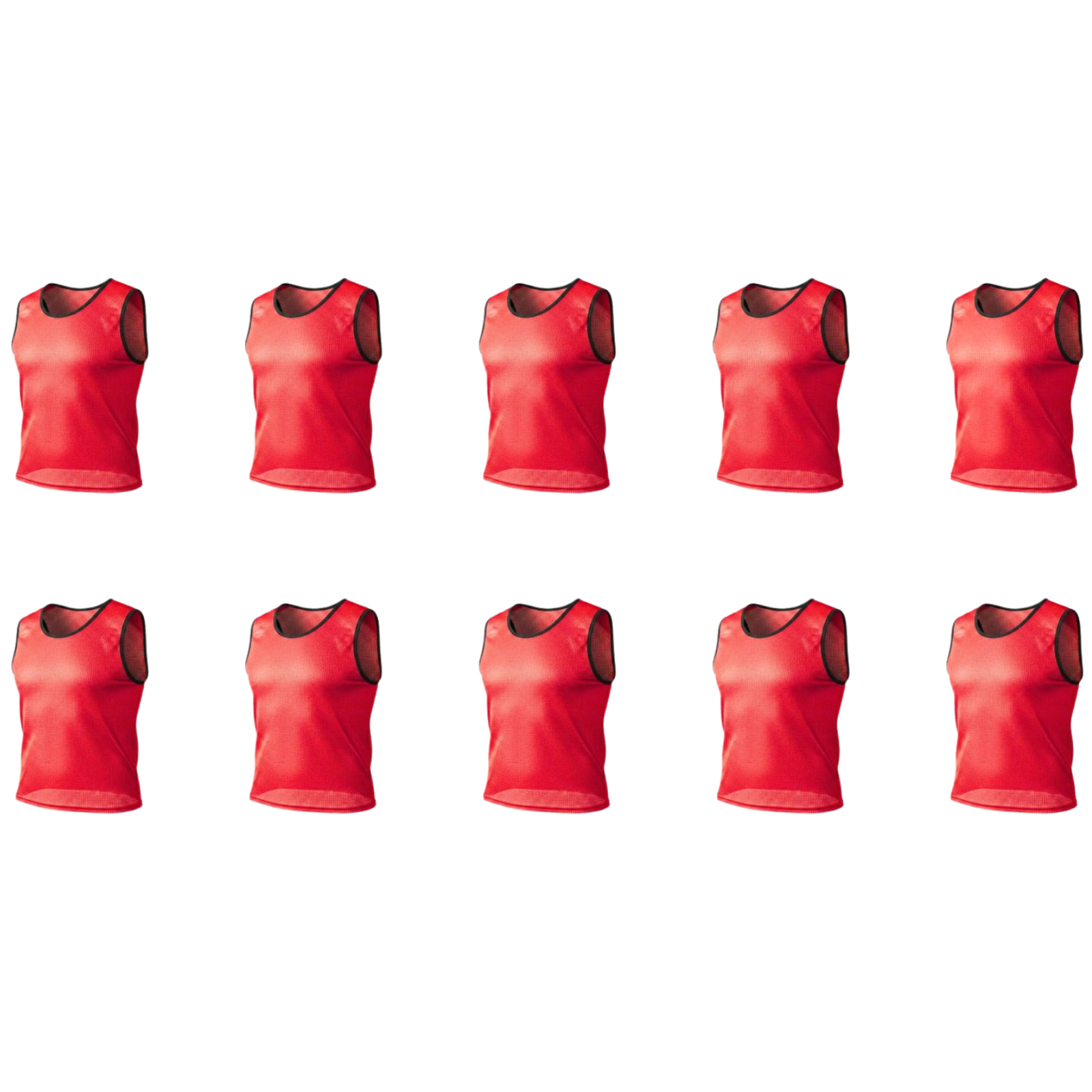 Grip Close End Bibs | Set of 10 | Red
