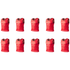 Grip Close End Bibs | Set of 10 | Red