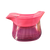 A pink plastic pitcher with a translucent purple-pink base, shown on a plain white background.