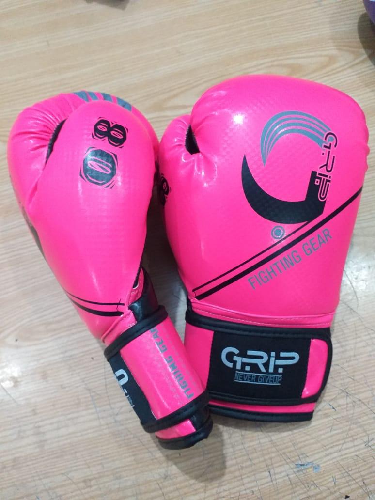 Grip FS Boxing Gloves | G7 Gee Girl Ultra Vinyl | Pink