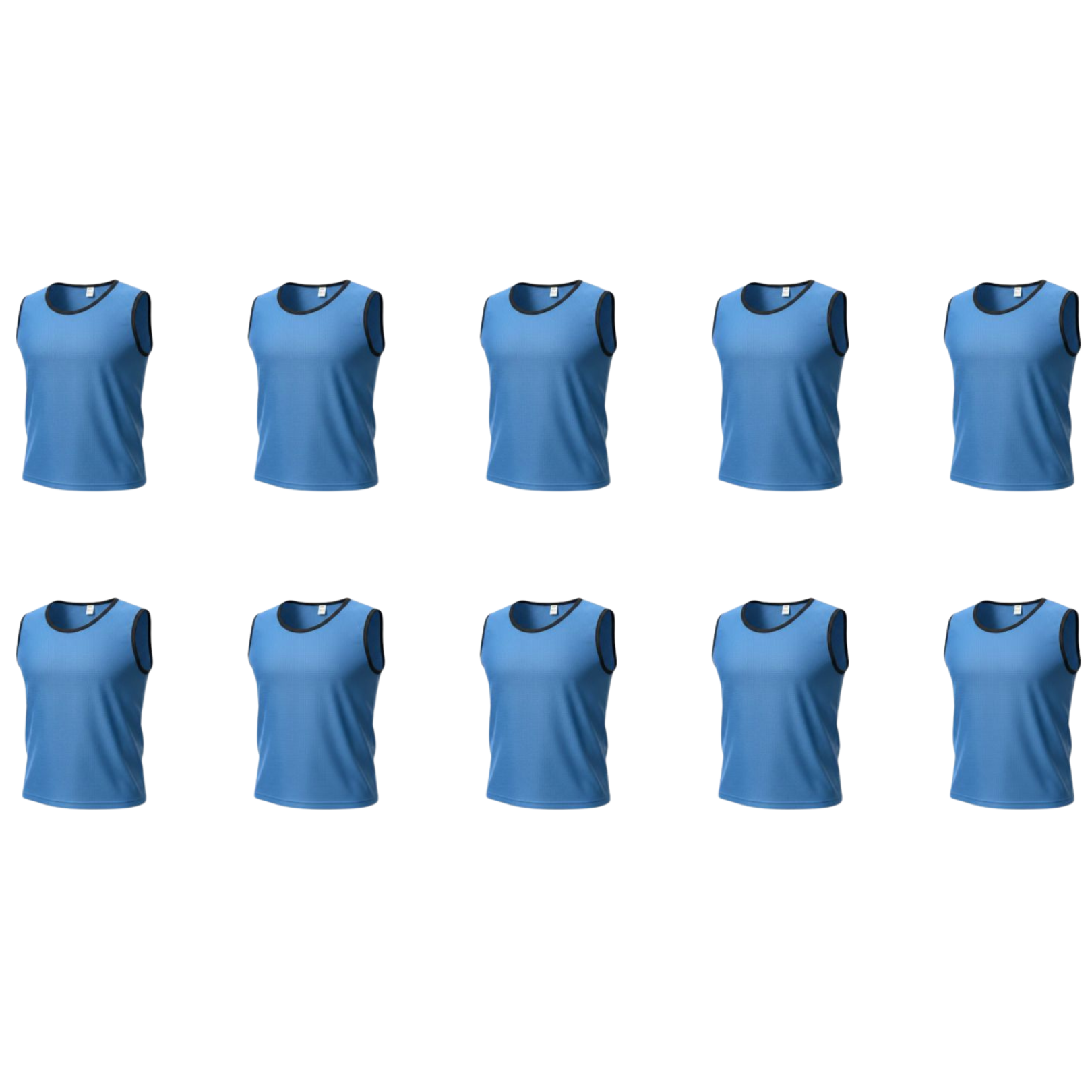 Grip Close End Bibs | Set of 10 | Blue