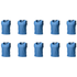 Grip Close End Bibs | Set of 10 | Blue