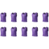 Grip Close End Bibs | Set of 10 | Purple
