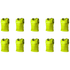 Grip Close End Bibs | Set of 10 | Lime